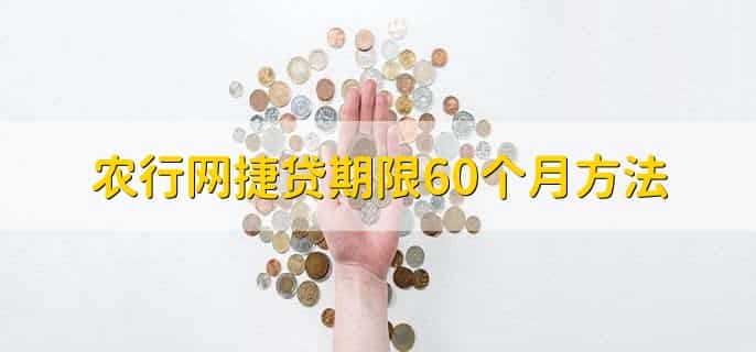 农行网捷贷期限60个月方法，有以下7步