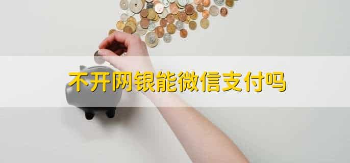 不开网银能微信支付吗