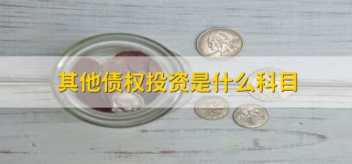 其他债权投资的含义和特征