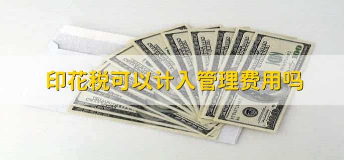 印花税可以计入管理费用吗