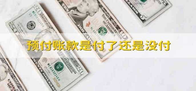 预付账款是付了还是没付
