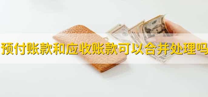 预付账款和应收账款可以合并处理吗，不可以