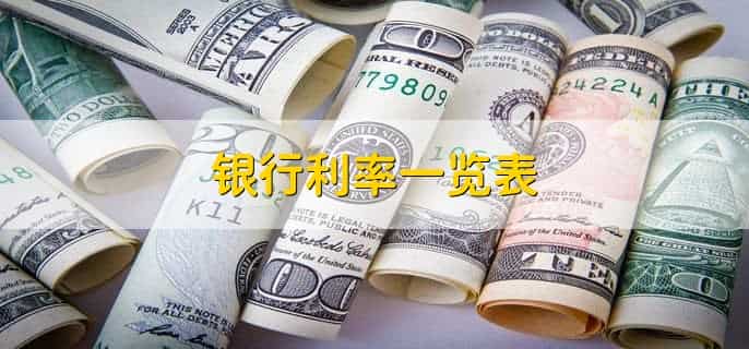 银行利率一览表