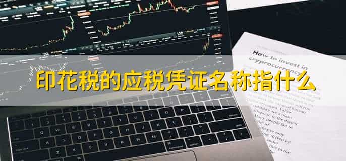 印花税的应税凭证名称指什么，申报印花税时各种凭证的名称