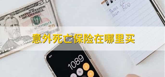 意外死亡保险在哪里买