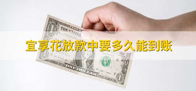 宜享花放款中要多久能到账，一般10分钟到账