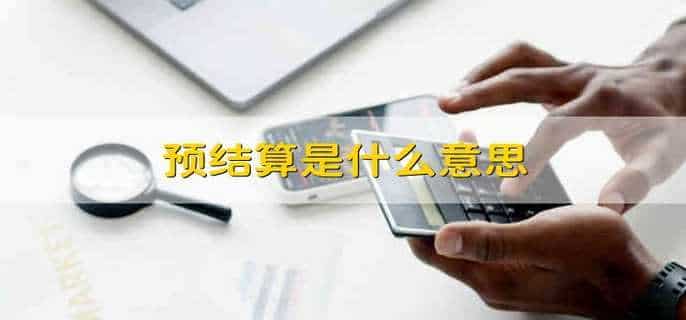 预结算是什么意思