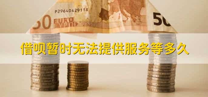 借呗暂时无法提供服务等多久