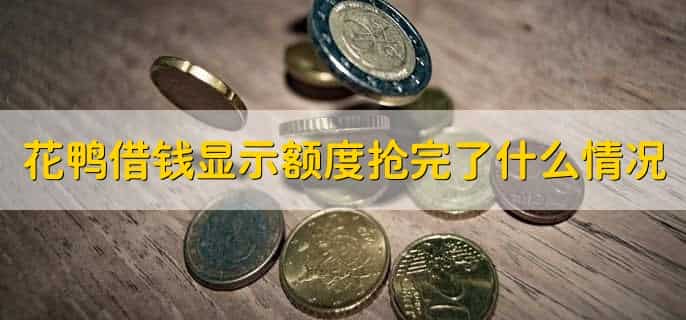 花鸭借钱征信花了能下吗