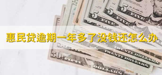 惠民贷逾期一年多了没钱还怎么办,有以下四点