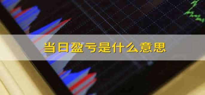 当日盈亏是什么意思