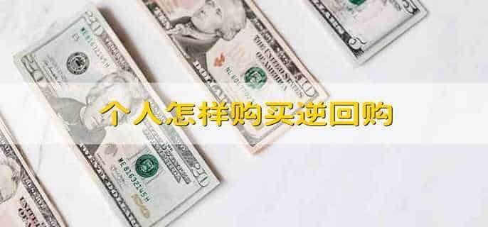 个人怎样购买逆回购