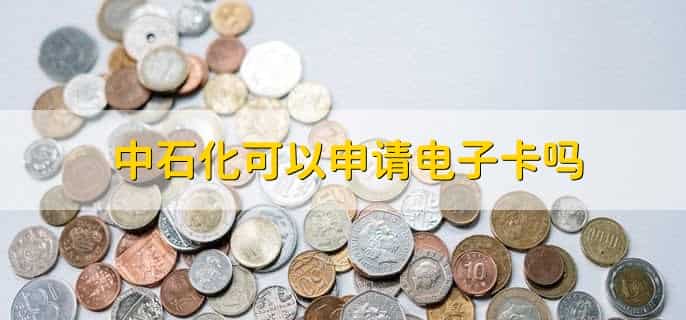 中石化可以申请电子卡吗