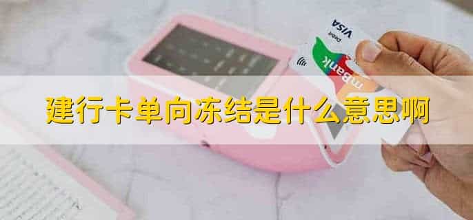 建行卡单向冻结是什么意思啊,只能办理存款业务