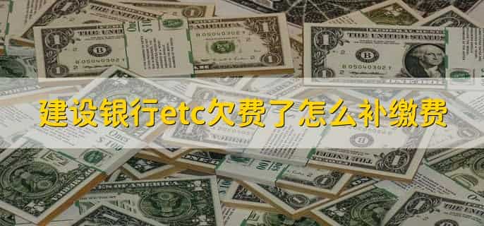 建设银行etc欠费了怎么补缴费