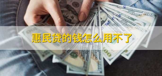 惠民贷的钱怎么用不了，惠民贷未及时还款有什么后果