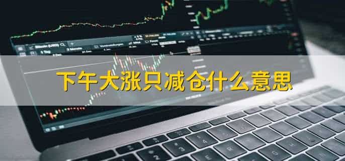 下午大涨只减仓什么意思,大盘下午大涨进行减仓操作