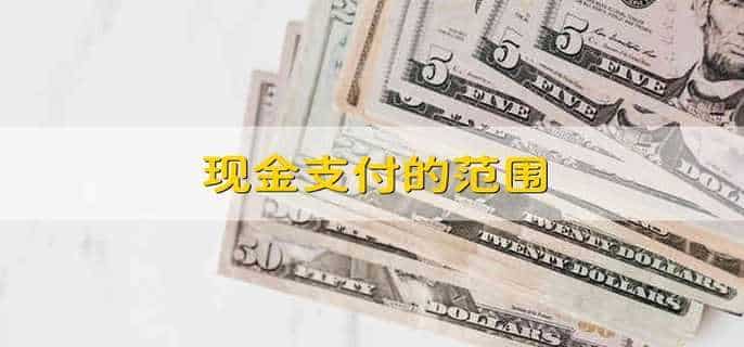现金支付的范围