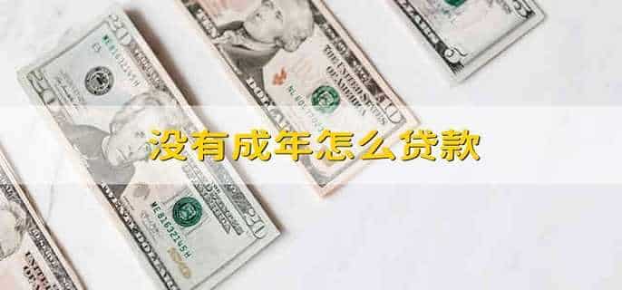 没有成年怎么贷款