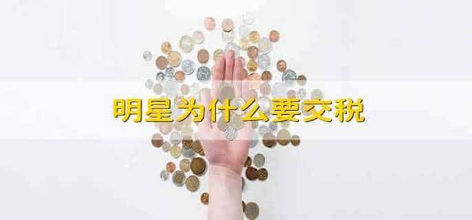 明星为什么要交税