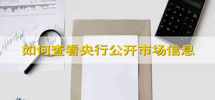 如何查看央行公开市场信息