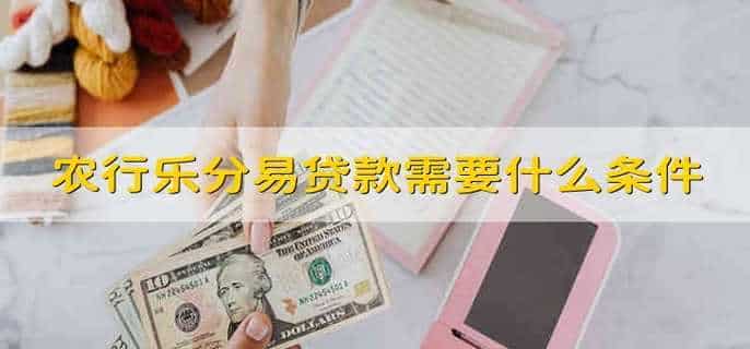 农行乐分易贷款需要什么条件