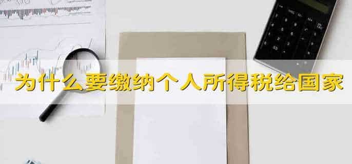为什么要缴纳个人所得税给国家