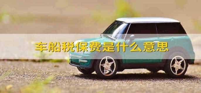 车船税保费是什么意思