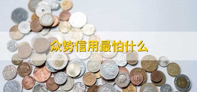 众势信用最怕什么