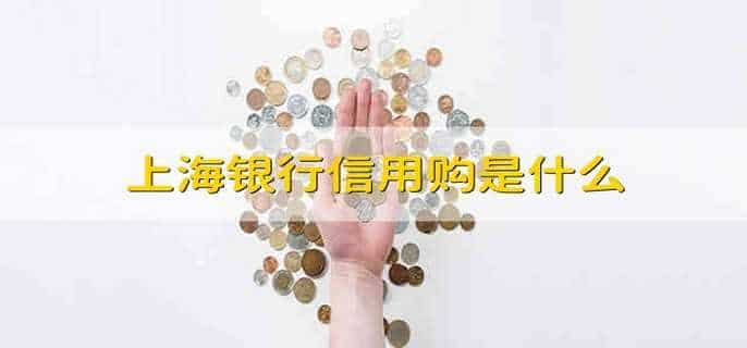 上海银行信用购是什么