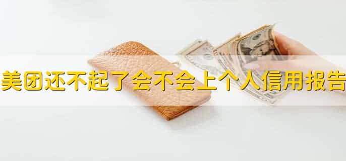 美团还不起了会不会上个人信用报告，有以下两种情况