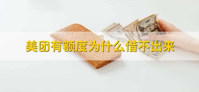 美团有额度为什么借不出来