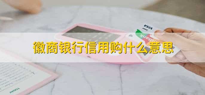 徽商银行信用购什么意思
