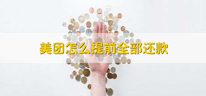 美团怎么提前全部还款