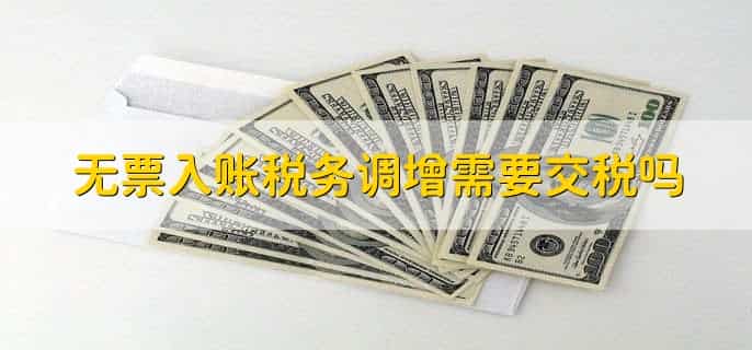 无票入账税务调增的账务处理