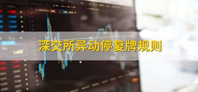 深交所异动停复牌规则，有以下两点