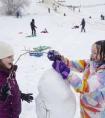 一起堆雪人