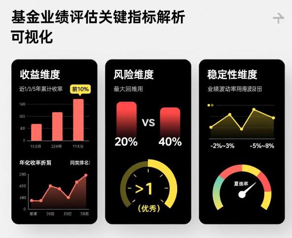 咋评估一只基金的业绩表现？有哪些关键指标呀？