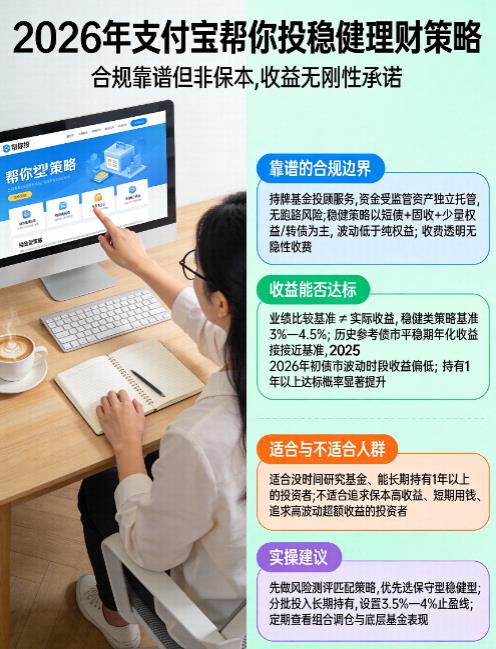 2026年支付宝稳健理财中的“帮你投”靠谱吗？收益能达标吗？
