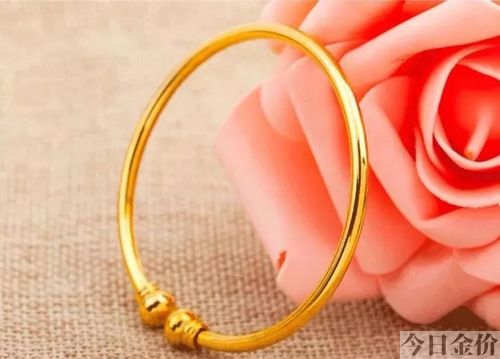 拉丝黄金手镯