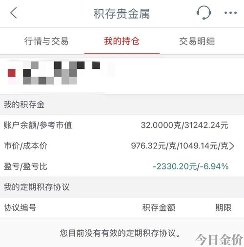 黄金定投收益