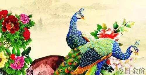 黄金孔雀吊坠图片