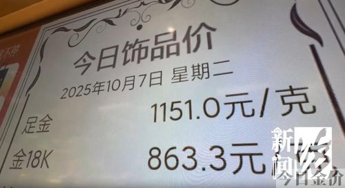 今天黄金的开价