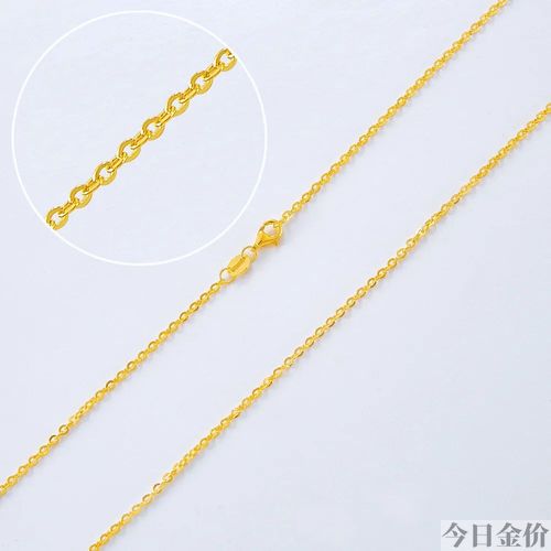 黄金光珠项链