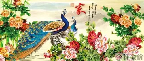 黄金孔雀吊坠图片