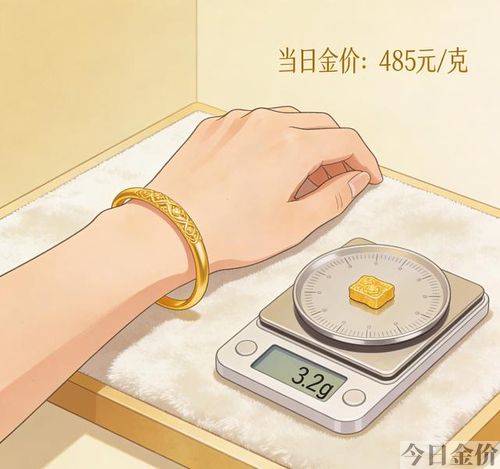 黄金手镯多少钱一个