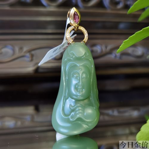 和田玉黄金吊坠多少钱