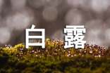 2021关于白露的文案