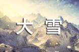 关于描写大雪节气的优美句子