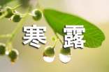 寒露暖心祝福语